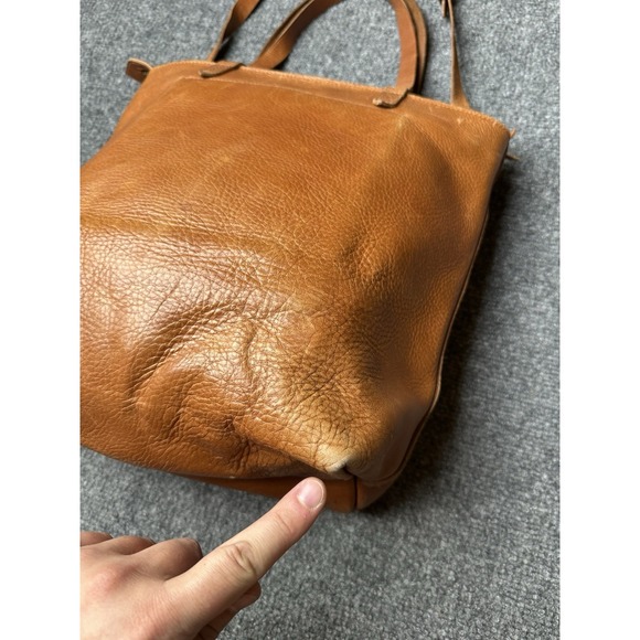 Womens Leather Madewell Brown Shoulder Tote Crossbody Bag, Size One Size - Picture 11 of 12